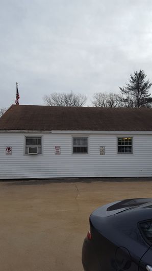 Before & After New Roof on the Post Office in  Charlton, MA (2)